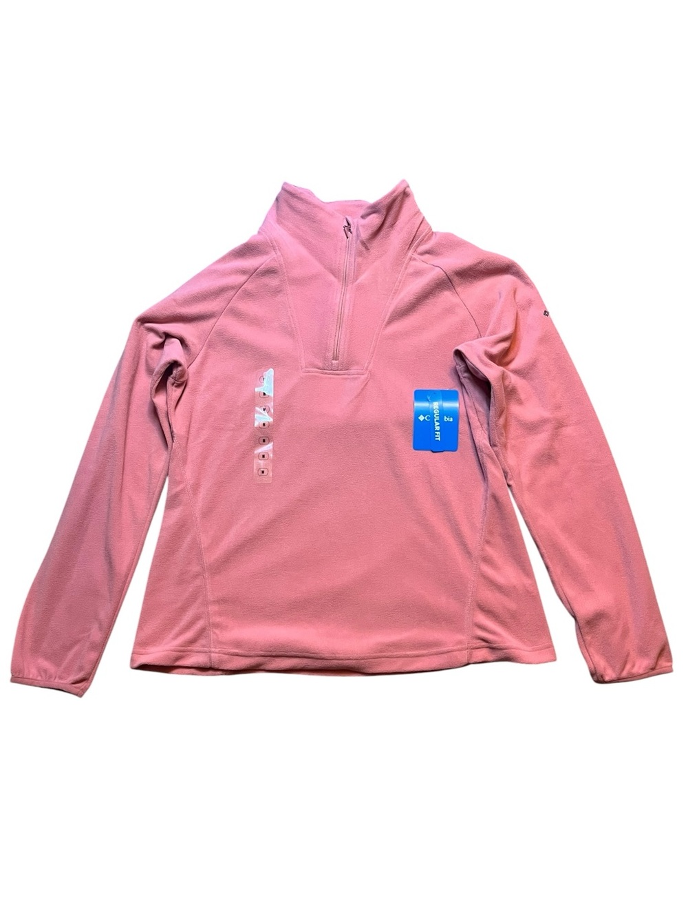 Columbia Women Med Pine Ridge FS Fleece 1/2 Zip Long Sleeve Lightweight MSRP $45